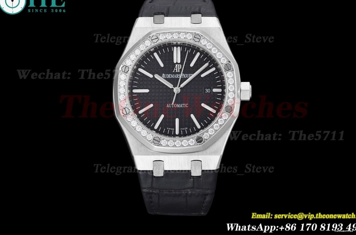 41mm Royal GDF LE SS Dial Oak 15400 MY8215 Black 0425